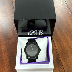 Movado Bold Black Watch